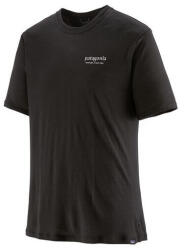 Patagonia M's Cap Cool Merino Blend Graphic Shirt férfi póló M / fekete