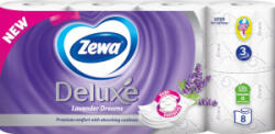 Zewa Deluxe Lavender Dreams 3 rétegű toalettpapír, 8 tekercs, 19, 3 m-es tekercs