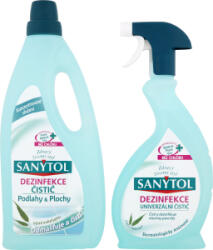  Sanytol Fertőtlenítő padló- és felülettisztító, 1 l + univerzális tisztítószer, 500 ml