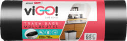  viGO szemeteszsákok fekete, 6 , 58 × 67 cm, 60 l, 50 db