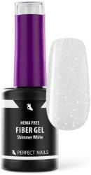 Perfect Nails Fiber Vitamin Base Gel - Hema Free Erősített Gél Lakk Alap - Shimmer White - 8ml