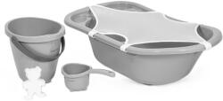 BabyJem Бебешки комплект за баня BabyJem - 5 части, Grey (439)