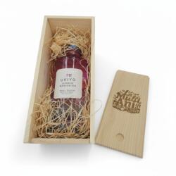 Ukiyo Pachet Cadou Cutie Lemn Personalizata Ukiyo Blossom Gin 40%, 0.7L