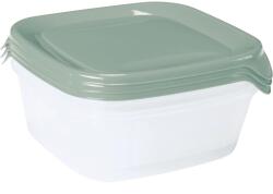 Keter "FRESH&GO" SZÖGLETES ÉTELTARTÓ SZETT 3x0, 8L - Zöld/átlátszó