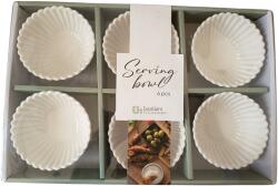 Excellent Houseware 6 db fehér kerámia kínálótál Excellent Houseware