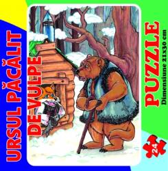 Arves Puzzle 24 de piese - Ursul pacalit de vulpe ARV1776 Puzzle
