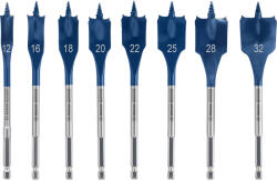 Bosch Set de burghie plate EXPERT Self Cut Speed, 12/16/18/20/22/25/28/32 mm, 8 buc (2608902111) Burghiu