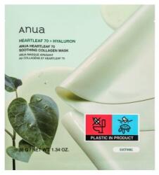 Anua Heartleaf 70 + Hyaluron Mască cu efect de calmare si revigorare Soothing Collagen Mask 4 x 38 g Masca de fata