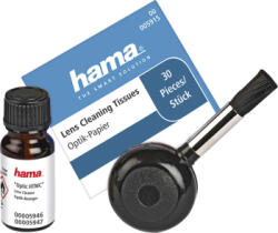 Hama Set de curatare Hama, Optic HTMC, 4 piese, pentru obiective, curatare umeda, perie, tesatura optica (4007249059475)