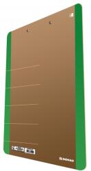 DONAU Clipboard dublu A4, carton 900gsm, colturi rotunjite, DONAU Life - margine verde (DN-2710001FSC-06)