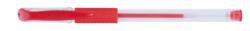 Office Products Pix transparent cu gel, cu rubber grip, varf 0.5mm, Office Products - rosu (OF-17025811-04)