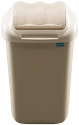 Plafor Cos plastic cu capac batant, pentru reciclare selectiva, capacitate 50l, PLAFOR Fala - cappuccino (PL-655-06) Cos de gunoi