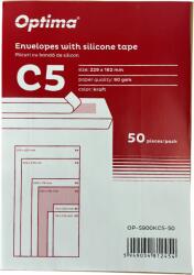 Optima Plicuri Optima Plic C5 (229x162mm), lipire siliconica, 50 buc/set, Optima - kraft (OP-5900KC5-50)
