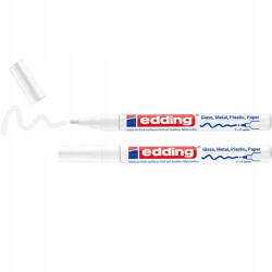 edding Set marker ulei Edding 751, alb, varf rotund 1-2mm, 2 bucati (4-751-2-1049)
