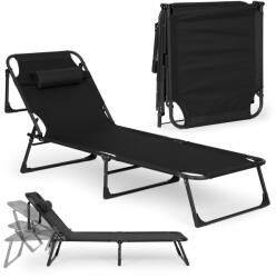 Sersimo MultiGarden összecsukható Napozóágy - Fekete (GBFB-3FW66)