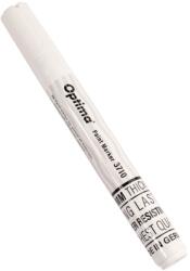 Optima Markere vopsea Optima Marker cu vopsea Optima Paint 3710, varf rotund 4.5mm, grosime scriere 2-3mm - alb (OP-37102301)