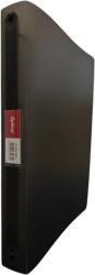 Optima - prod din plastic Caiet mecanic 4 inele - D16mm, coperti flexibile PP, Optima Flex - negru transparent (OP-516501615)
