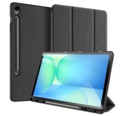Dux Ducis DOMO tok álló, bőr hatású fekete Samsung Galaxy Tab S10 FE Plus WIFI (SM-X626) (GP-169343)