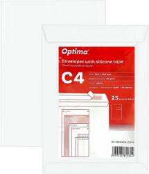 Optima Plicuri Optima Plic C4 (324x229mm), lipire siliconica, 25 buc/set, Optima - alb - fereastra dreapta, 50x100mm (OP-5900WC4-25RW)