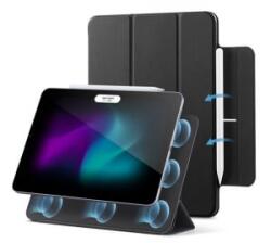 ESR REBOUND MAGNET tok álló, bőr hatású (aktív FLIP, mágneses, TRIFOLD, asztali tartó, ceruza tartó) FEKETE Apple IPAD Air 13 (2025) / IPAD (GP-158501)
