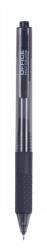 Office Products Pix cu gel, mecanism retractabil, rubber grip, 0.5 mm, Office Products - negru (OF-17025711-05)