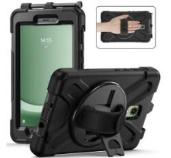 Gigapack Defender műanyag telefonvédő (ütésállóság, kitámasztó, 360° + kézpánt) FEKETE Samsung Galaxy Tab Active 5 WIFI (SM-X300) / Galaxy Tab (GP-158343) - aqua