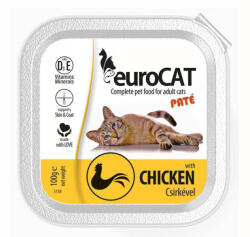 Eurocat Macskaeledel Paté Csirke 100g