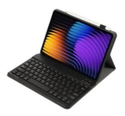 Gigapack Tok álló, bőr hatású (FLIP, bluetooth billentyűzet, asztali tartó, QWERTY, angol nyelvű) FEKETE Xiaomi Pad 7 / Pad 7 Pro (GP-169156) (GP-169156) - aqua