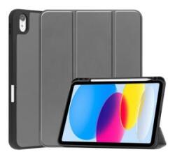 Gigapack Tok álló, bőr hatású (aktív FLIP, oldalra nyíló, TRIFOLD, asztali tartó, ceruza tartó) SÖTÉTSZÜRKE Apple IPAD 11 (2025) / IPAD (GP-133376) - aqua
