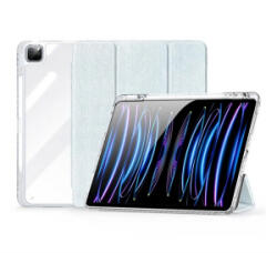 Dux Ducis UNID tok álló, textil hatású (aktív FLIP, oldalra nyíló, TRIFOLD, asztali tartó, ceruza tartó) VILÁGOSKÉK Apple IPAD Pro 13 (GP-158145)
