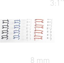 Opus Spire metalice 8, 0mm, pas 3: 1", 100 buc/cutie, OPUS - alb (OP-3A08BIA100)