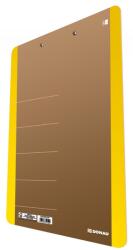 DONAU Clipboard dublu A4, carton 900gsm, colturi rotunjite, DONAU Life - margine galbena (DN-2710001FSC-11)
