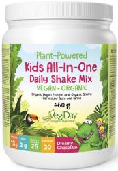 Natural Factors VegiDay Kids All-In-One Daily Shake Mix, ciocolată, 460 g, Natural Factors
