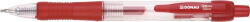 DONAU Pix cu gel, mecanism retractabil, rubber grip, 0.5 mm, cerneala rezistenta la apa, DONAU - rosu (DN-7344001PL-04)