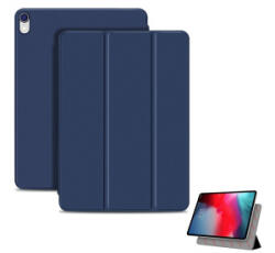 Gigapack Tok álló, bőr hatású (aktív FLIP, mágneses, oldalra nyíló, TRIFOLD, asztali tartó) SÖTÉTKÉK Apple IPAD Air 11 (2025) / IPAD Air (GP-83179) - aqua