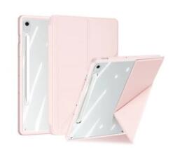 Dux Ducis MAGI ORIGAMI tok álló, bőr hatású rózsaszín Samsung Galaxy Tab S10 FE Plus WIFI (SM-X626) / Galaxy Tab S10 FE Plus LTE (SM-X620) (GP-169347)