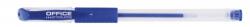 Office Products Pix transparent cu gel, cu rubber grip, varf 0.5mm, Office Products - albastru (OF-17025811-01)