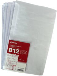 Optima Plicuri Optima Plic antisoc B12, 140x225mm - ext. , 120x215mm - int. , lipire siliconica, 10 buc/set, Optima - alb (OP-5800-B12)