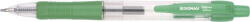DONAU Pix cu gel, mecanism retractabil, rubber grip, 0.5 mm, cerneala rezistenta la apa, DONAU - verde (DN-7344001PL-06)