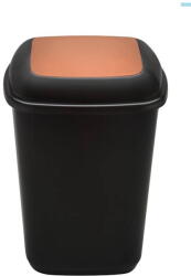 Plafor Cos plastic reciclare selectiva, capacitate 28l, PLAFOR Quatro - negru cu capac maro - bio (PL-658-05) Cos de gunoi