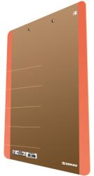 DONAU Clipboard dublu A4, carton 900gsm, colturi rotunjite, DONAU Life - margine orange (DN-2710001FSC-12)