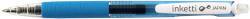 PENAC Pix cu gel PENAC Inketti, rubber grip, 0.5mm, corp bleu transparent - scriere bleu (P-BA3601-20EF) - forit