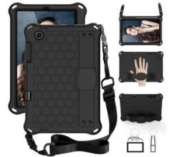 Gigapack Defender szilikon telefonvédő (ütésállóság, kitámasztó, méhsejt + kézpánt, vállpánt) FEKETE SamsungGalaxy Tab S6 Lite 10.4 LTE (GP-99493)