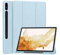 Gigapack Tok álló, bőr hatású (aktív FLIP, oldalra nyíló, TRIFOLD, asztali tartó, ceruza tartó) VILÁGOSKÉK Samsung Galaxy Tab S10 Plus (GP-163654) - aqua