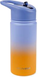 Skip Hop Skip Hop Rozsdamentes Acél Kulacs Szívószállal Wander - Ombre Blue, 450 ml