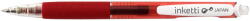 PENAC Pix cu gel PENAC Inketti, rubber grip, 0.5mm, corp rosu transparent - scriere rosie (P-BA3601-02EF) - forit