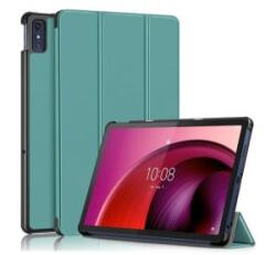 Gigapack Tok álló, bőr hatású (aktív FLIP, oldalra nyíló, TRIFOLD, asztali tartó) SÖTÉTZÖLD Lenovo Tab M10 5G (TB-X607) ' csomagolás (GP-153579)