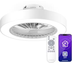 Klarstein Ventilator de tavan inteligent ZenBreeze cu lumină | 48 cm | 16 W | Silențios | LED | Acrilic ()