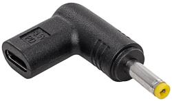 Akyga USB-C / 4.0x1.7mm notebook töltő adapter - AK-ND-C04 (AK-ND-C04)