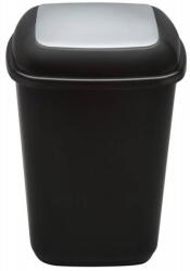 Plafor Cos plastic reciclare selectiva, capacitate 90l, PLAFOR Quatro - negru cu capac gri - altele (PL-707-04) Cos de gunoi